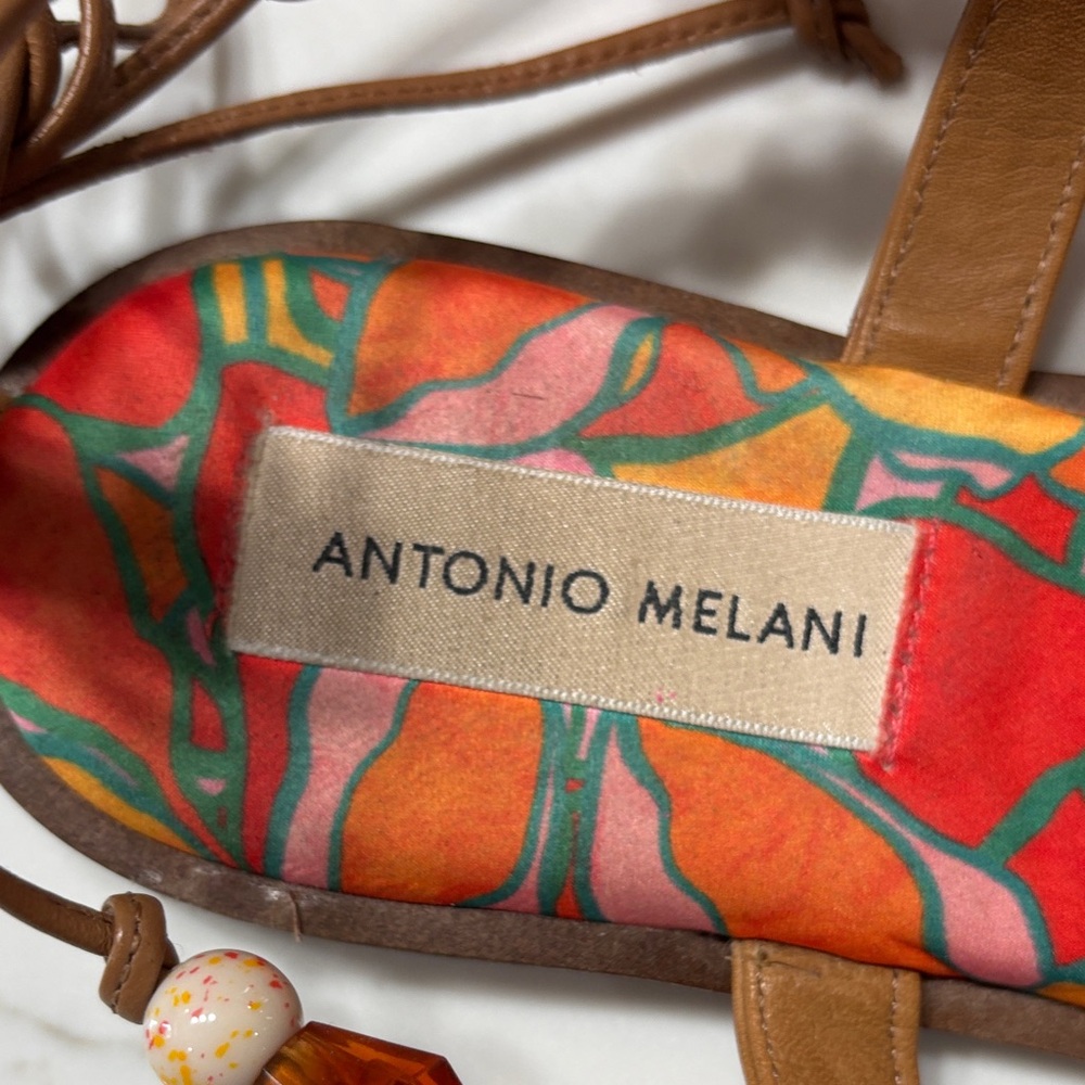 ANTONIO MELANI Multicolor Beaded Sandals - Picture 6 of 11